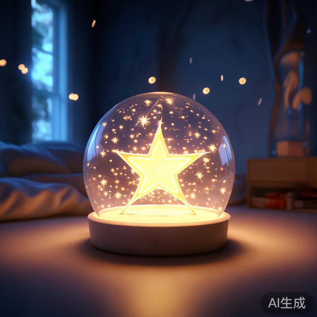 动漫手电筒图片：星光治愈小夜灯