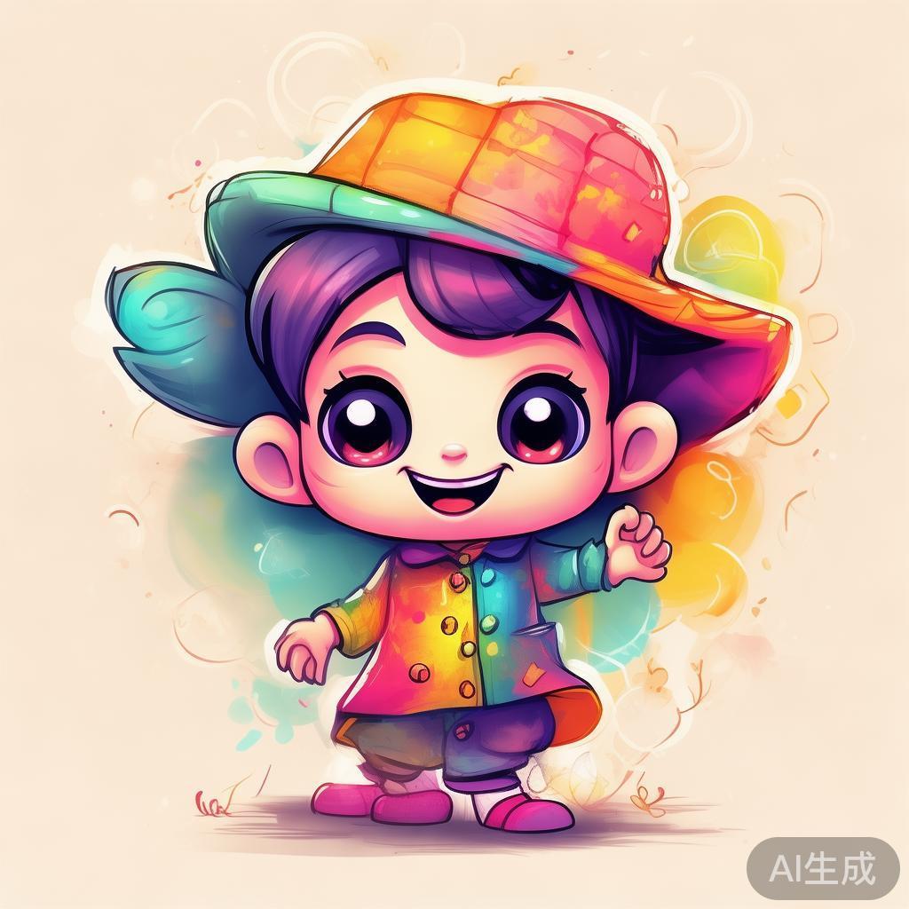 卡通素描可爱卡通人物图片