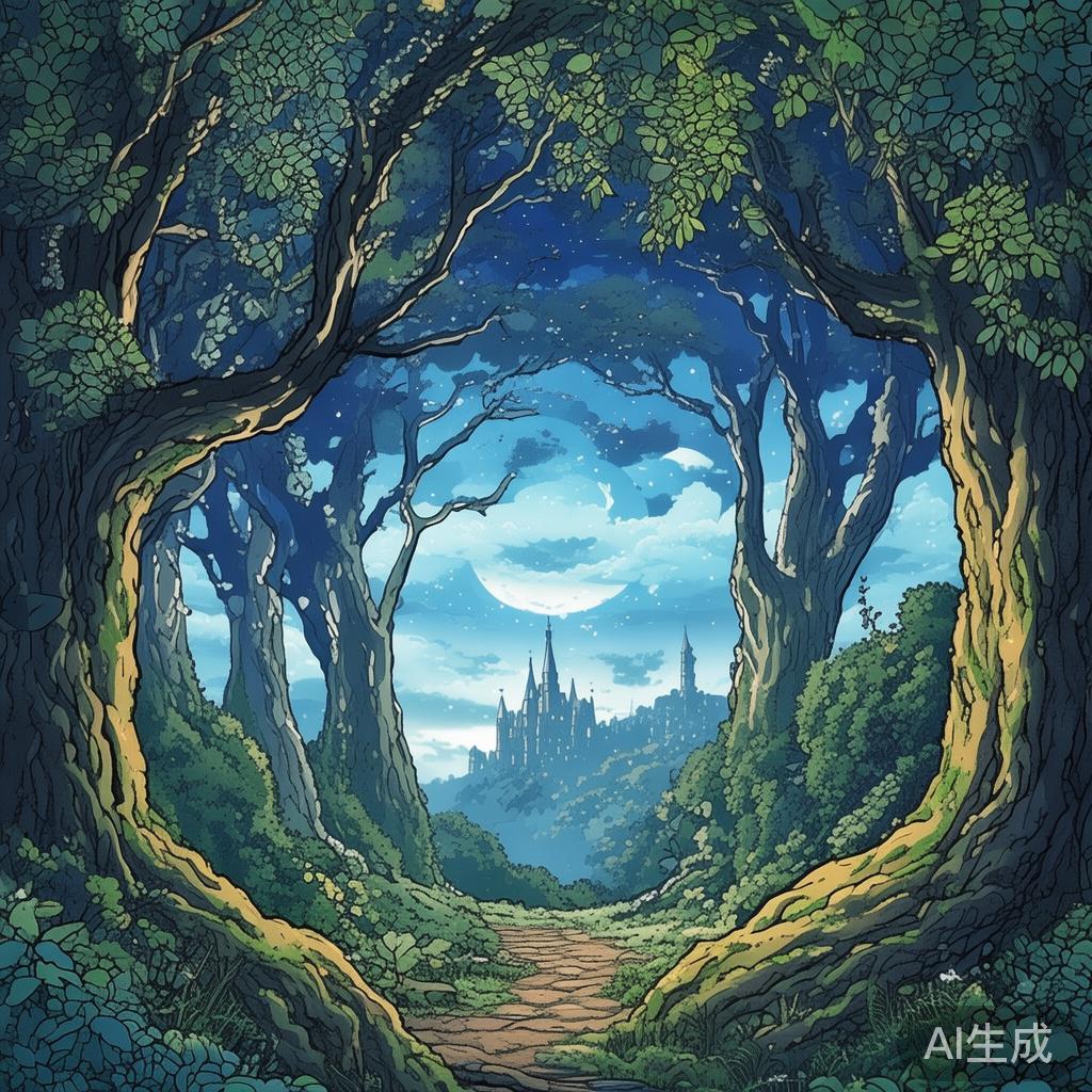 古典动漫风背景图片