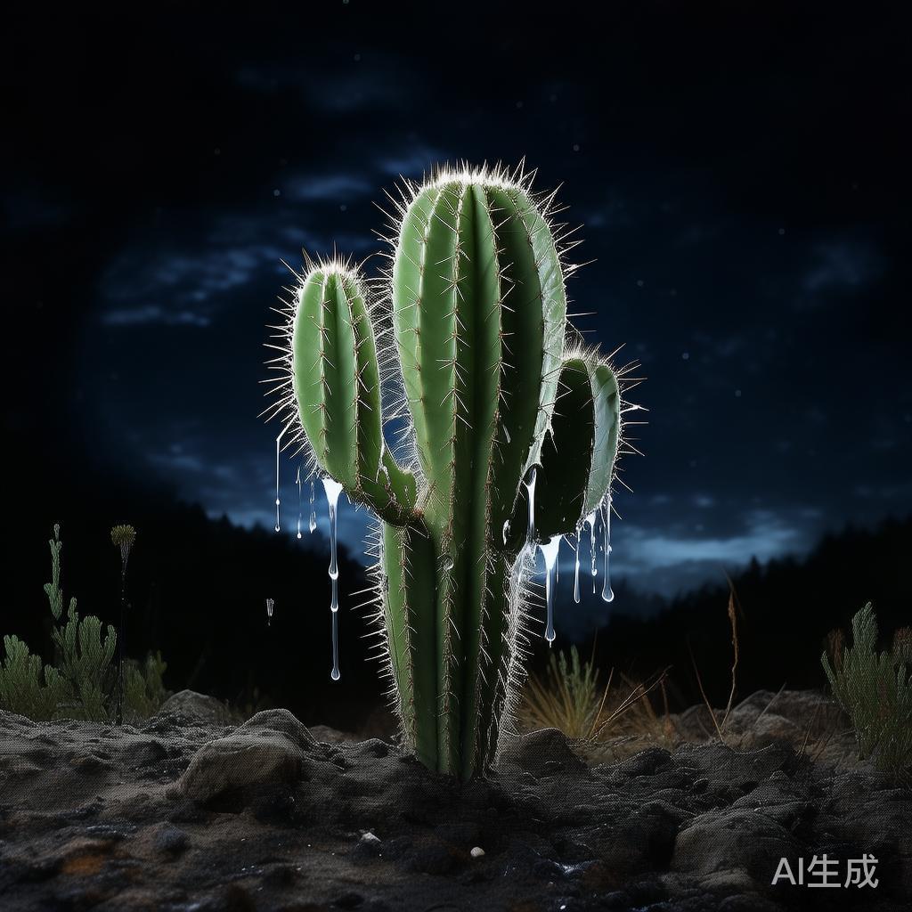 植物图片：孤单仙人掌的月光眼泪