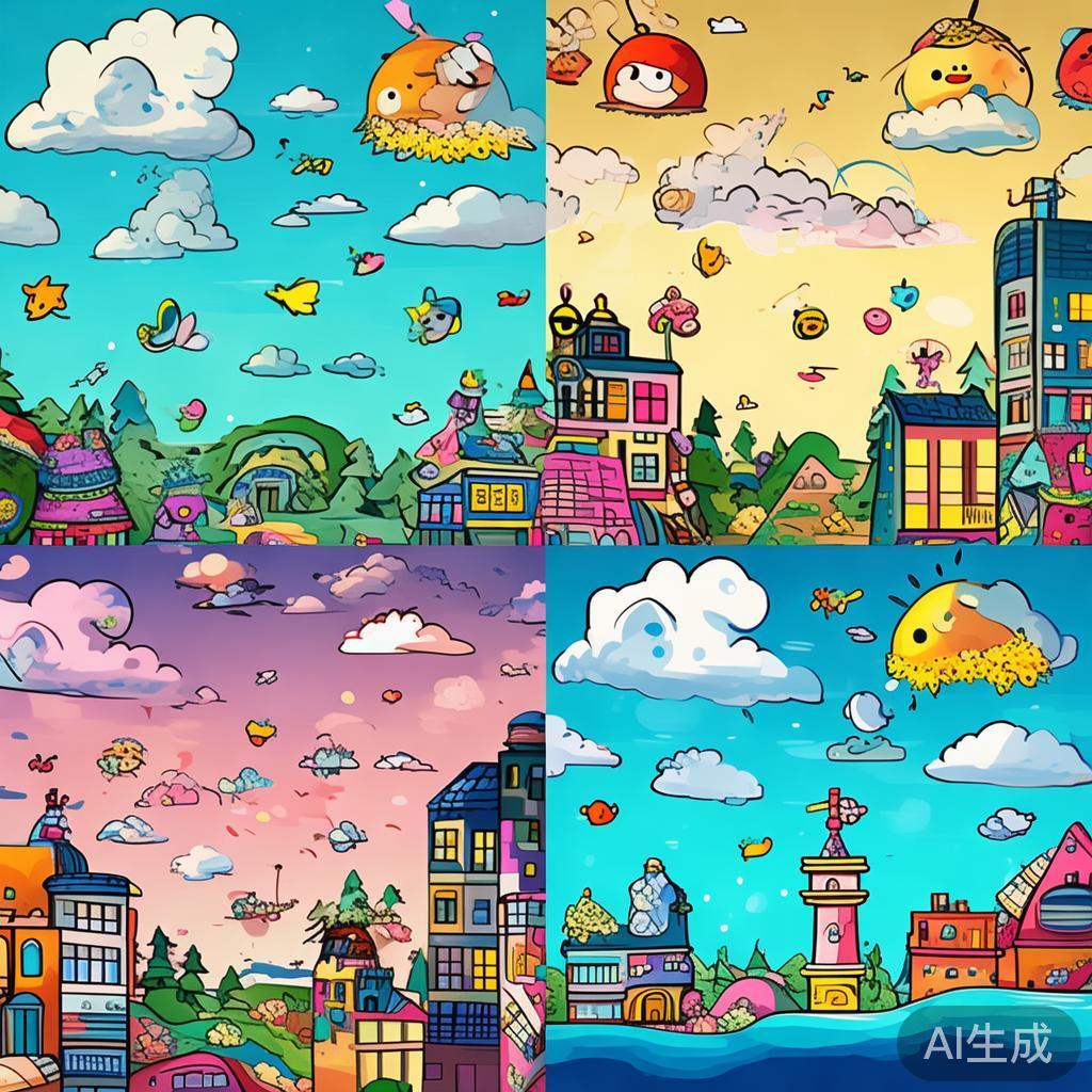 卡通素描QQ背景图片大全
