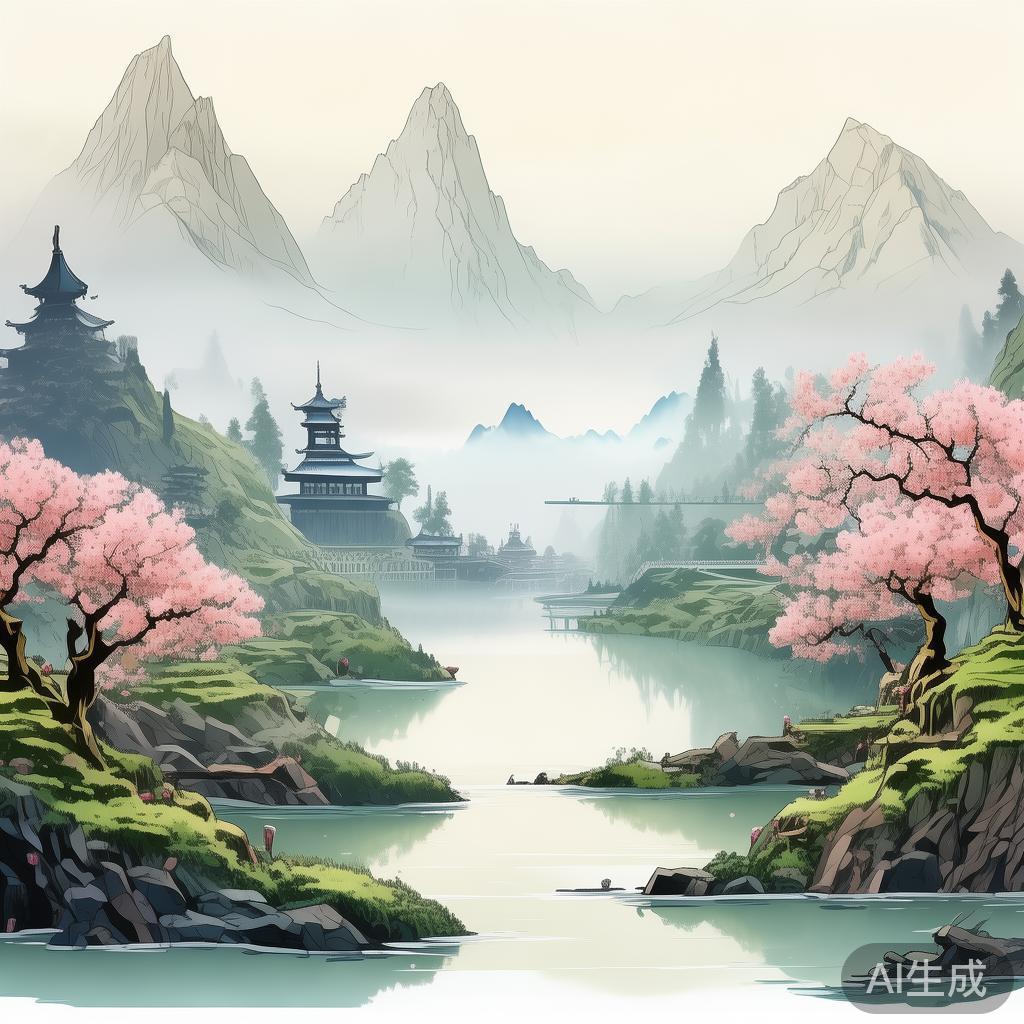 古色古香动漫·PPT背景图片